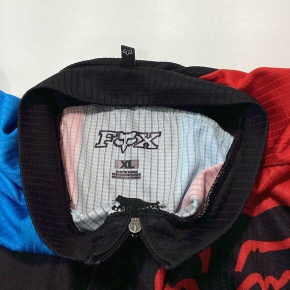 Fox Brand Cycling Jacket Bicycle Racing Coat With Back Pouches Pocket XL - Picture 6 of 12